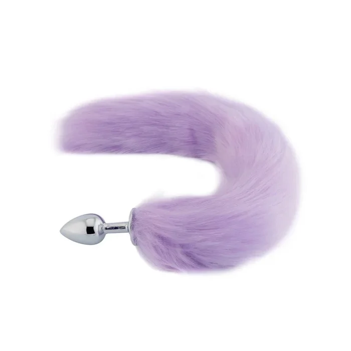 18 ” Purple Fluffy Fox Tail Plug