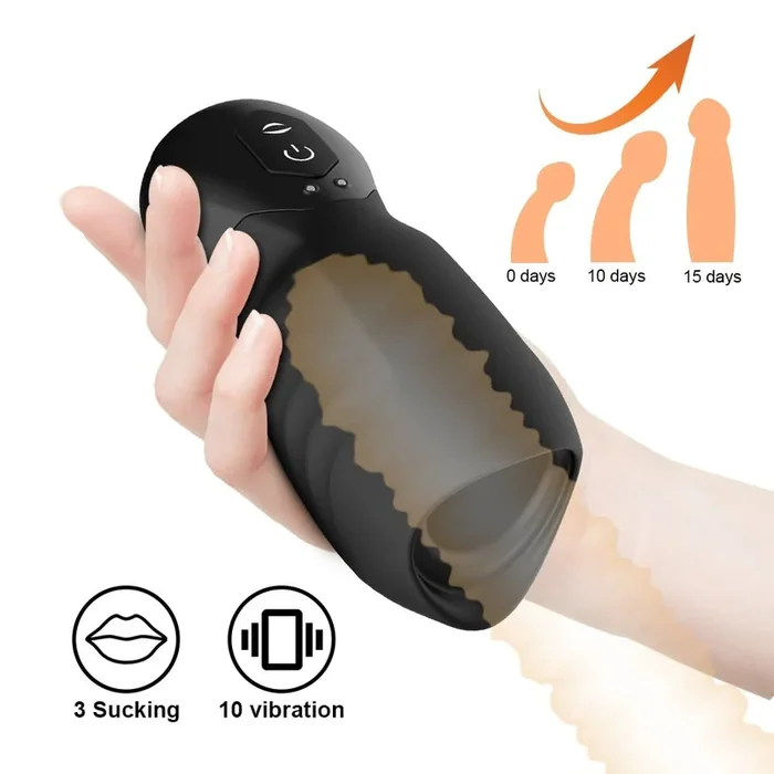 7 Speeds Glans Soak Up Vibrators for Men Glans Trainer Sucking Vibrating Male Masturbators