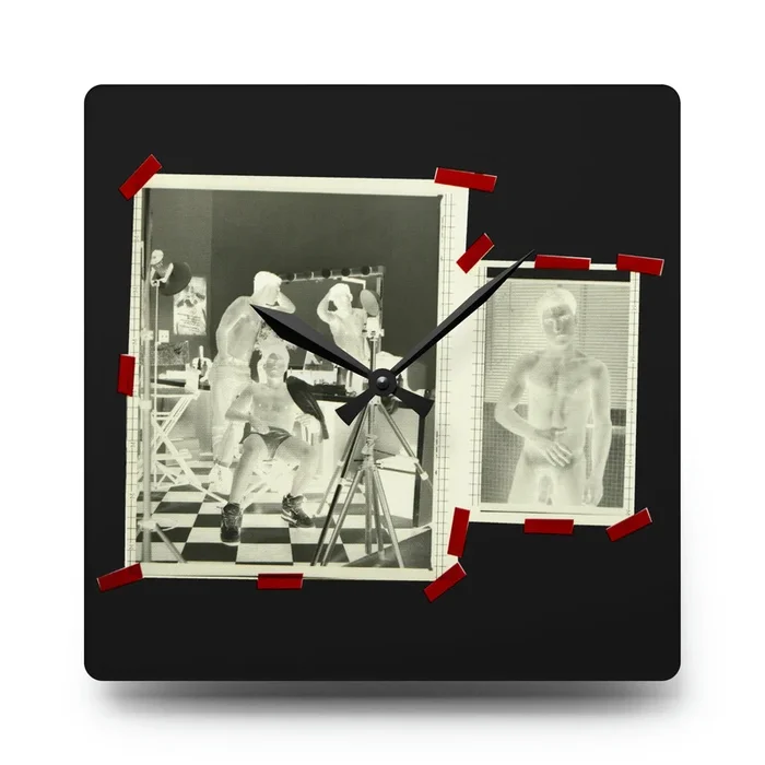 90S VINTAGE GAY PORN TRANSPARENCY Wall Clock #2