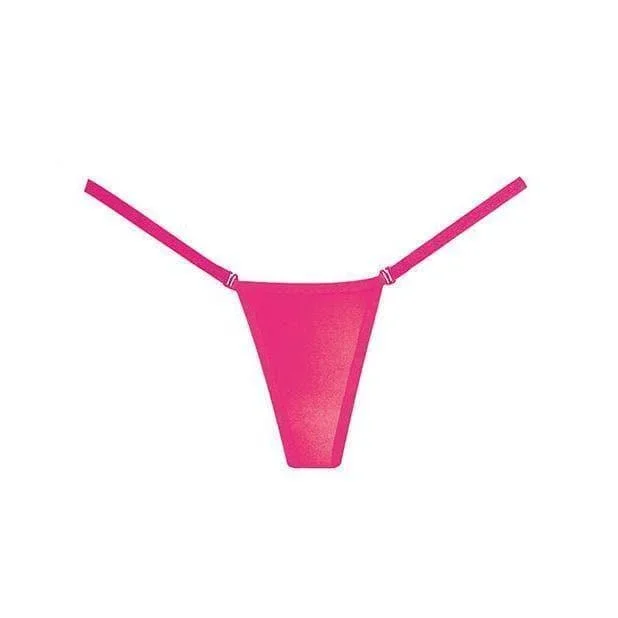 Adore Between the Sheets Wetlook Panty Hot Pink One Size