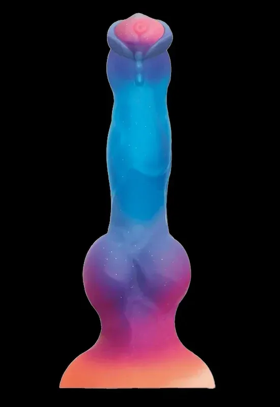 Alien Nation Glo-Spot Silicone Glow-in-The-Dark Vibrating Dildo