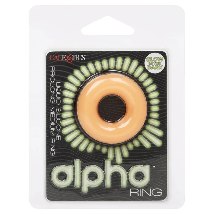 Alpha Shine-In-The-Dark Liquid Silicone Prolong Medium Ring