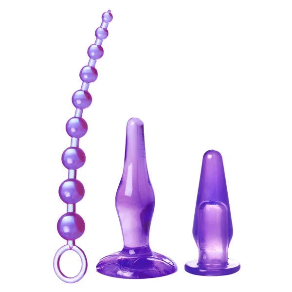 Amethyst Adventure 3 Piece Anal Toy Kit