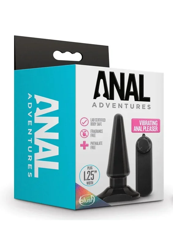 Anal Adventures Basic Vibrating Anal Pleaser with Remote Control