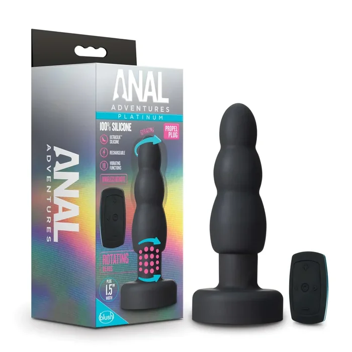 Anal Adventures Platinum Propel Vibrating Anal Plug