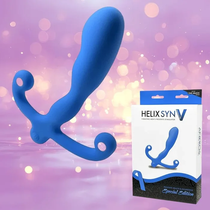 Aneros Blue Helix Syn V Vibrating Prostate Massager