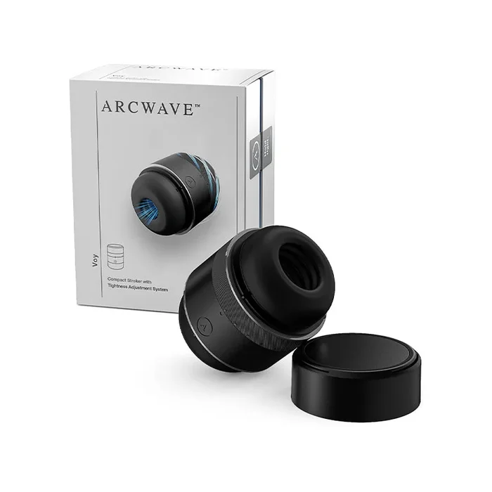 Arcwave Voy Compact Stroker With Tightness Adjustment System Black | Male Masturbator | Stroker
