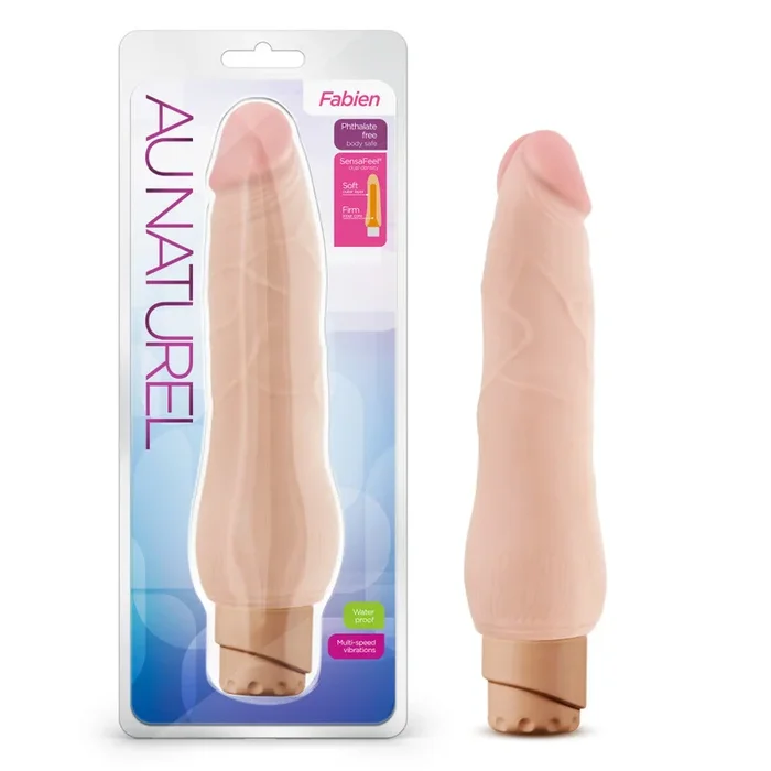 Au Naturel By Blush® | Fabien Realistic Beige 9-Inch Long Vibrating Dildo