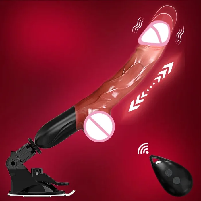 Automatic Telescopic Thrusting Dildo Vibrator for Women Wireless Remote G Spot Masturbation