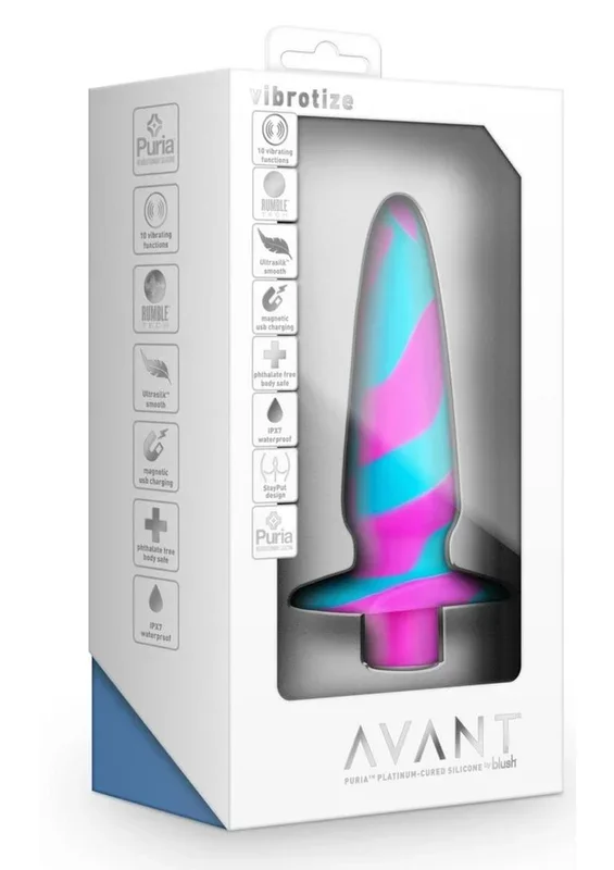 Avant Vibrotize Rechargeable Silicone Anal Plug