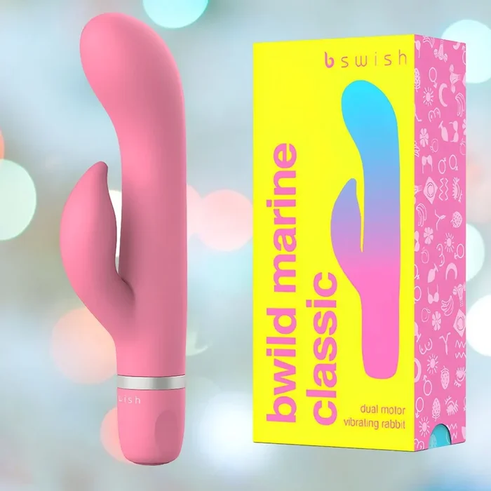B Swish Bwild Classic Marine Rabbit Vibrator – Guava