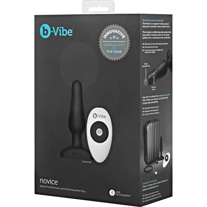 b-Vibe novice remote-moderate anal plug