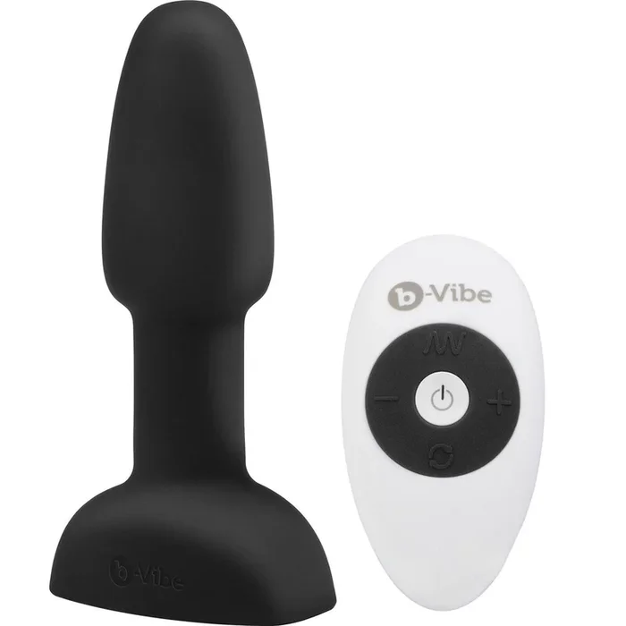 b-Vibe Rimming Plug Petite Silicone Remote Control Vibrating Anal Toy – Black