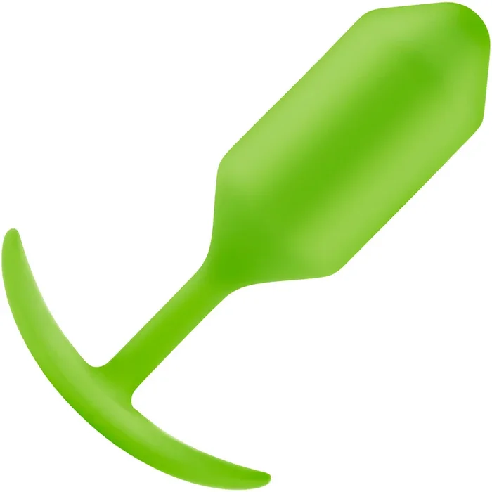 b-Vibe Snug Plug 3 Large Silicone Weighted Butt Plug – Lime