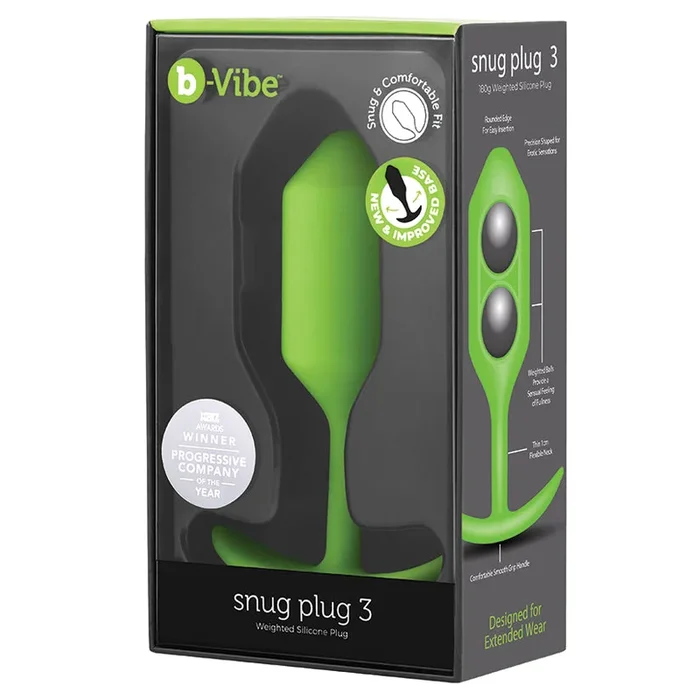 B-VIBE Snug Plug 3-Lime