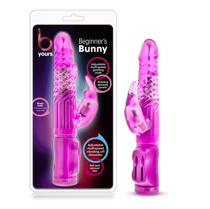 B Yours By Blush® | Beginner’s Bunny Pink 8.75-Inch Rabbit Vibrator