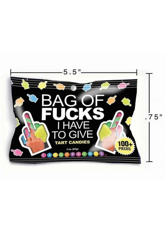 Bag Of Fucks I Have to Move Over Candy 3oz – Assorted Flavors