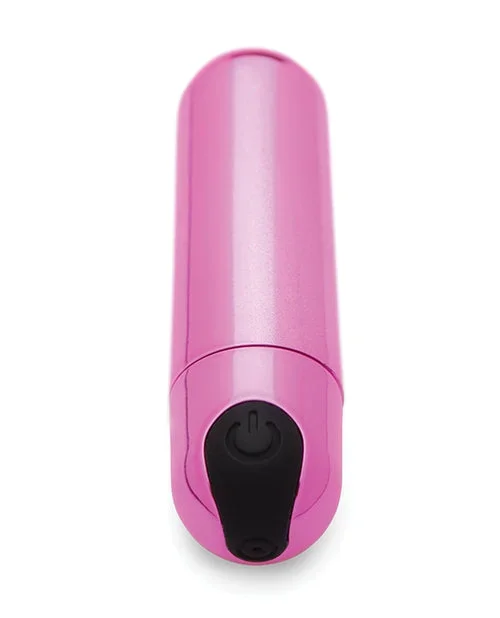 Bang! 10X Rechargeable Vibrating Metallic Bullet – Pink
