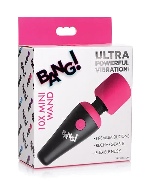 Bang! 10X Vibrating Mini Silicone Wand – Pink