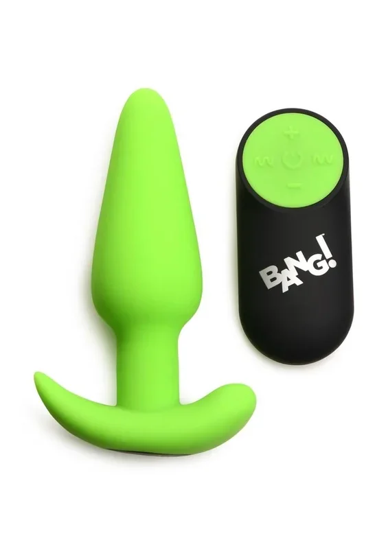 Bang! 21x Glow In The Dark Rechargeable Butt Plug with Remote