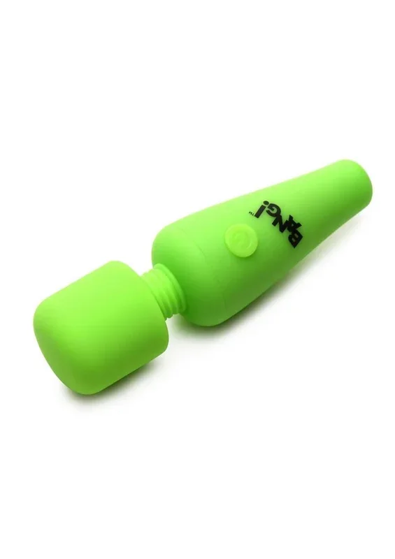 Bang! Glow in the Dark Mini Wand Rechargeable Silicone Vibrator