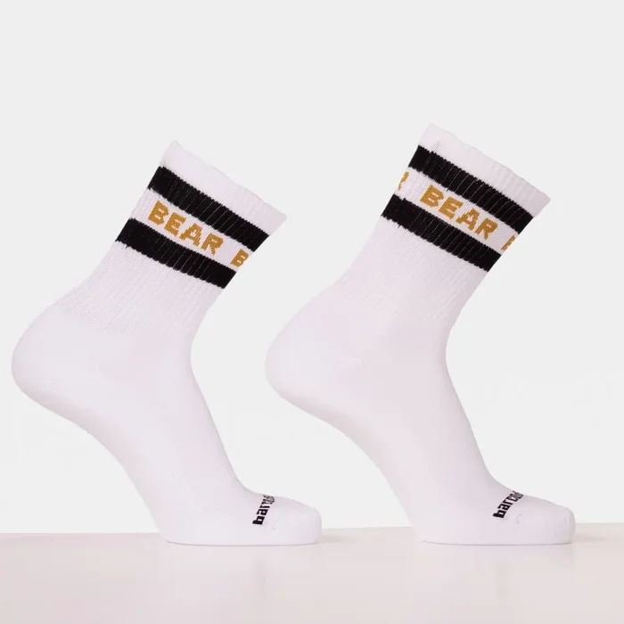 Barcode Berlin Half Fetish Socks Bear White Black