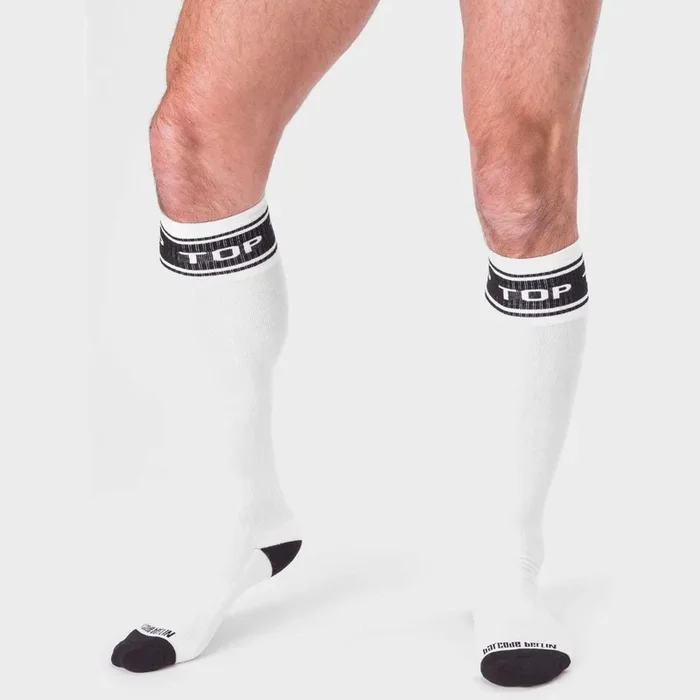 Barcode Berlin Identity Football Socks Top White Black