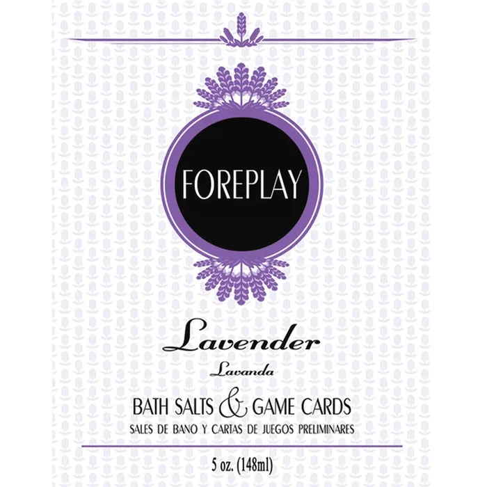 Bath Salts & Game Cards Foreplay-Lavender 5oz