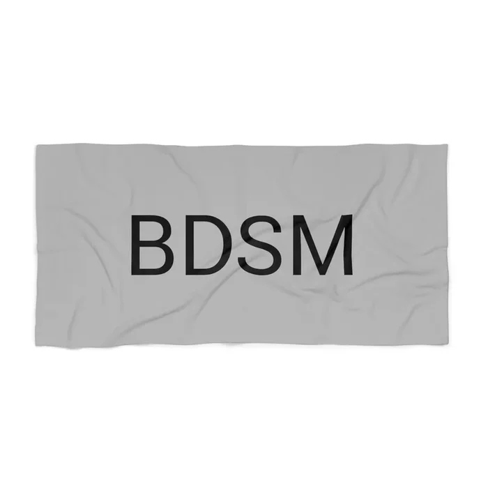 BDSM Beach Towel by CULTUREEDIT