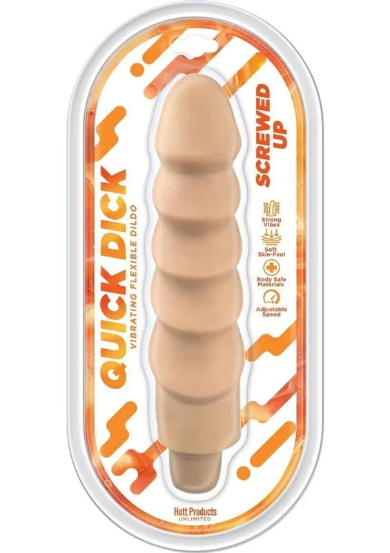 Bed Up Quick Dick Vibrating Flex Dildo