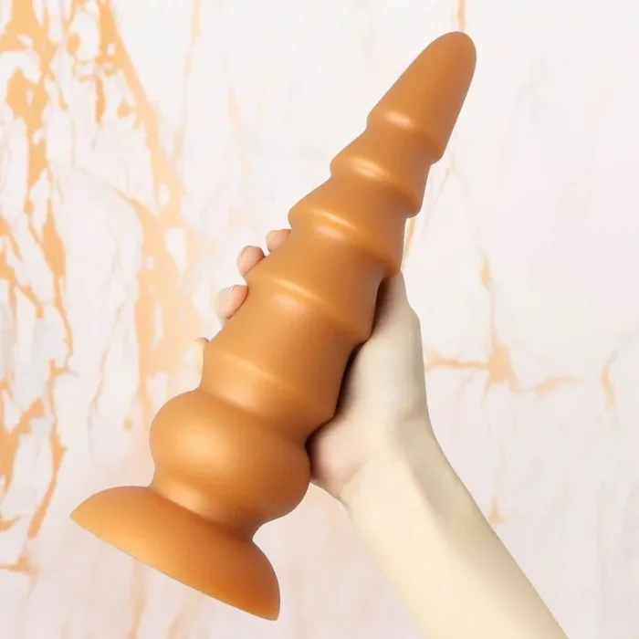 Bit by bit to a stretched butthole – Silicone Anal plug