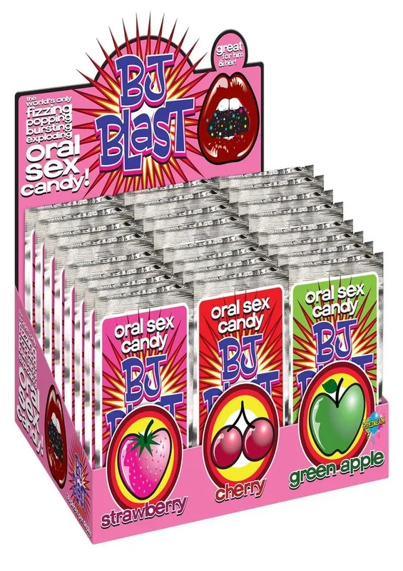 BJ Blast Oral Exam Sex Candy Display (36 Per Display) – Assorted Flavors