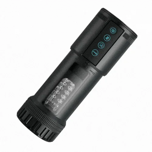 Black Panda Adams 5 Sucking 5 Telescoping 10 Vibrating Oral Sex Masturbation Cup