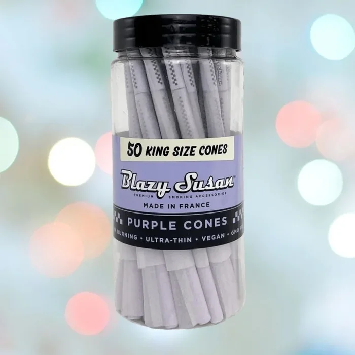 Blazy Susan Purple Vegan Cones – King Size – (50 Pre-Involute Cones)