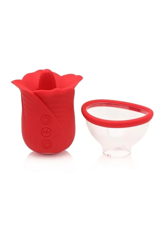 Bloomgasm Lily Lover Sucking and Vibrating Rechargeable Silicone Clitoral Stimulator