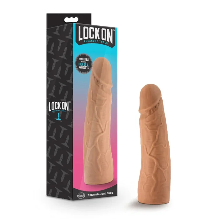 Blush Lock On Realistic 7 inward. Lock On Dildo Tan