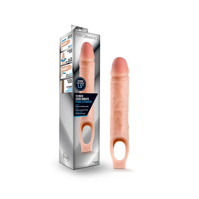 Blush Performance 10 indium. Cock Sheath Penis Extender Sling Beige