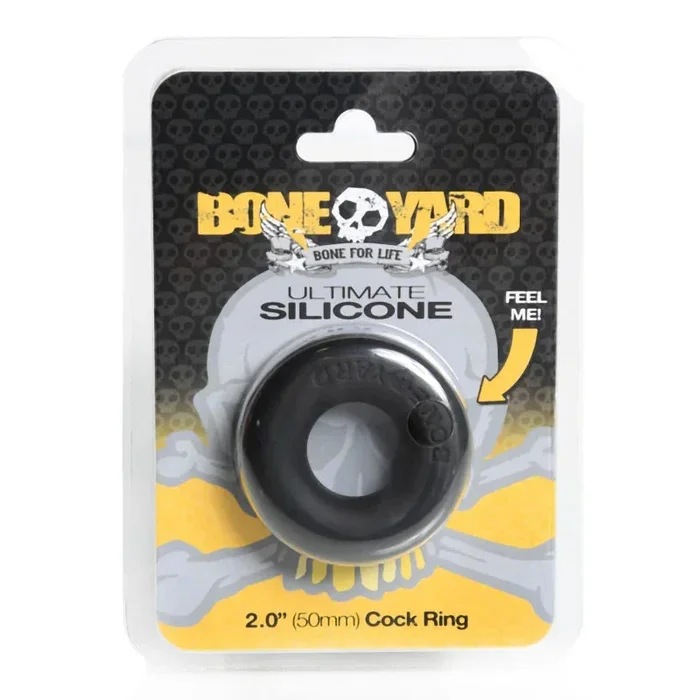 Boneyard Ultimate Silicone Cock Ring – Black