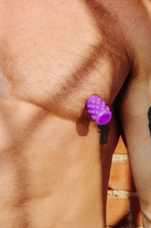 Bubbles Silicone Nipple Suckers – Eggplant