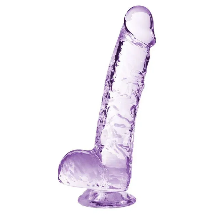 By Nature Yours Realistic Amethyst 6 ” Dildo with Balls and Suction Cup Base