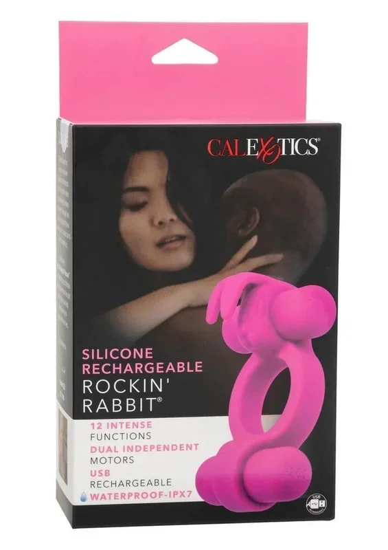 CalExotics Silicone Rechargeable Rockin’ Rabbit Cock Ring
