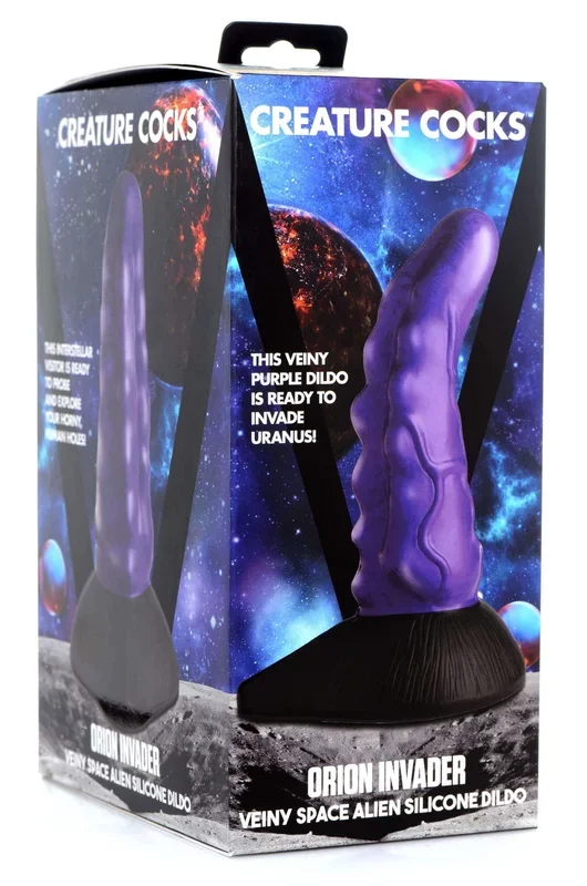 Cc Orion Invader Veiny Space Alien Silicone Dildo – Purple