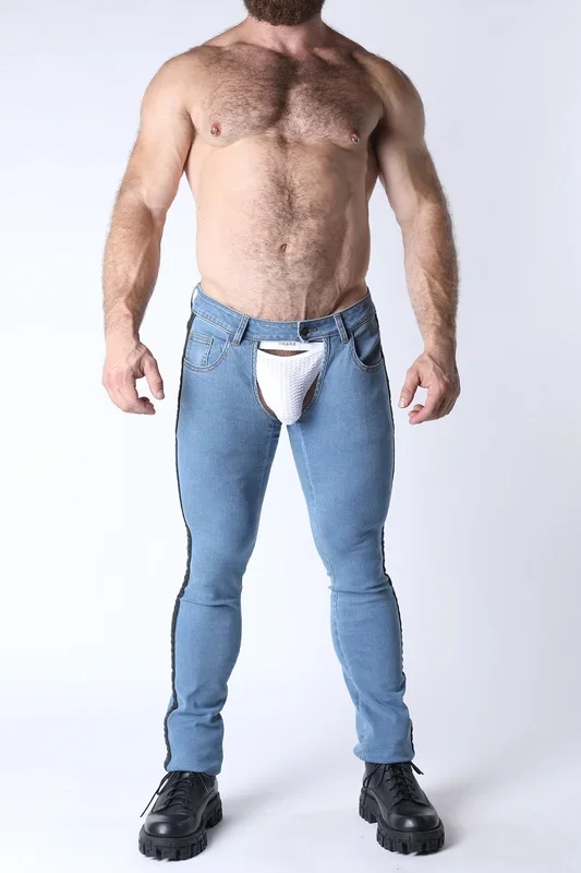 CELLBLOCK 13 Denim Chaps – Light Blue