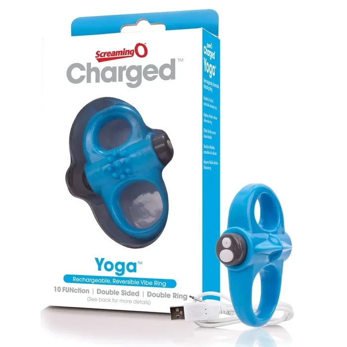 Charged Yoga Rechargeable Vibe Ring – Blue