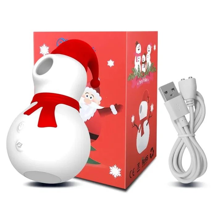 Christmas Snowman Sucking Vibrator Clit Sucker Gift