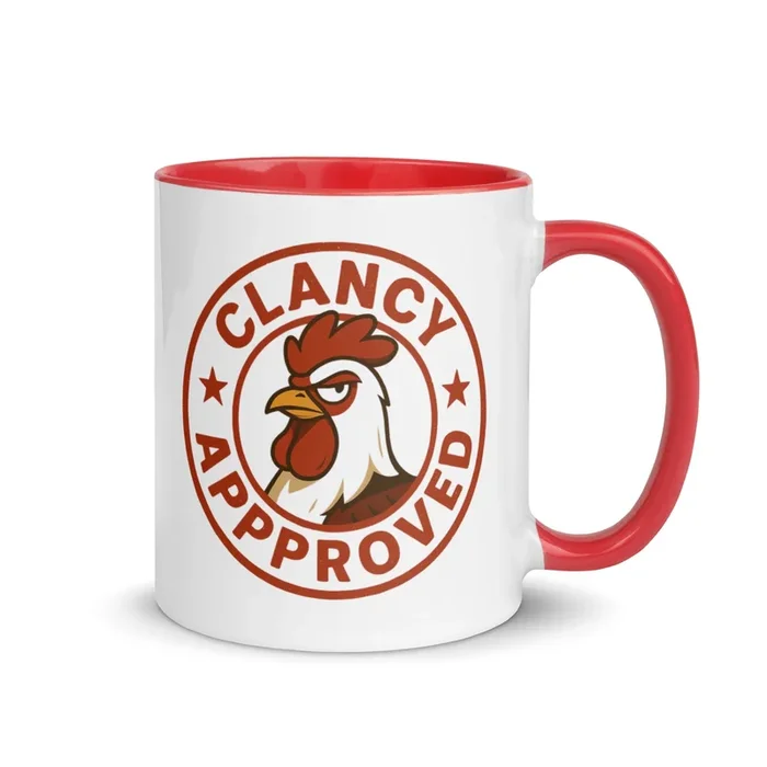 Clancy Approved Colored Mug