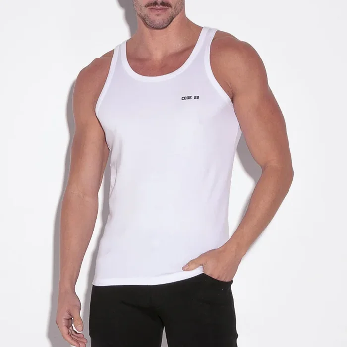 Code 22 Base Tank Top White Person