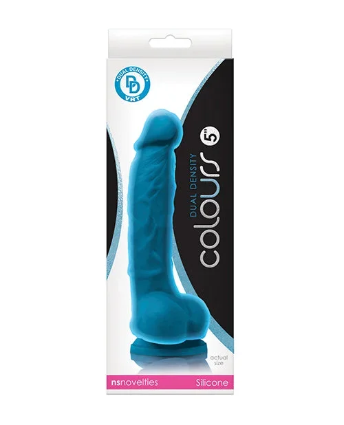 Colours Dual Density 5″ Dildo – Blue