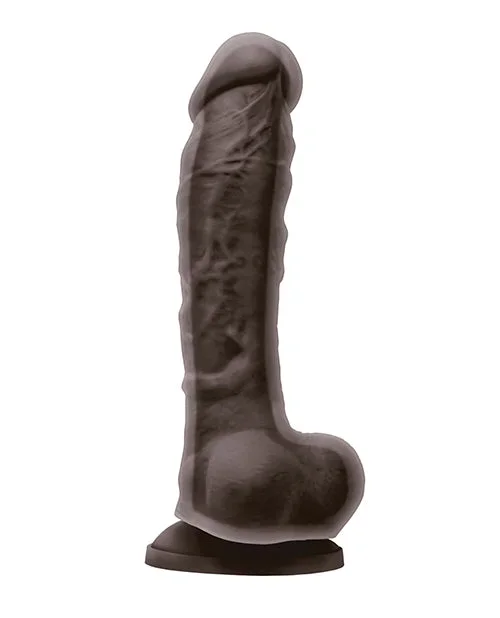 Colours Dual Density 8″ Dildo – Dark Brown