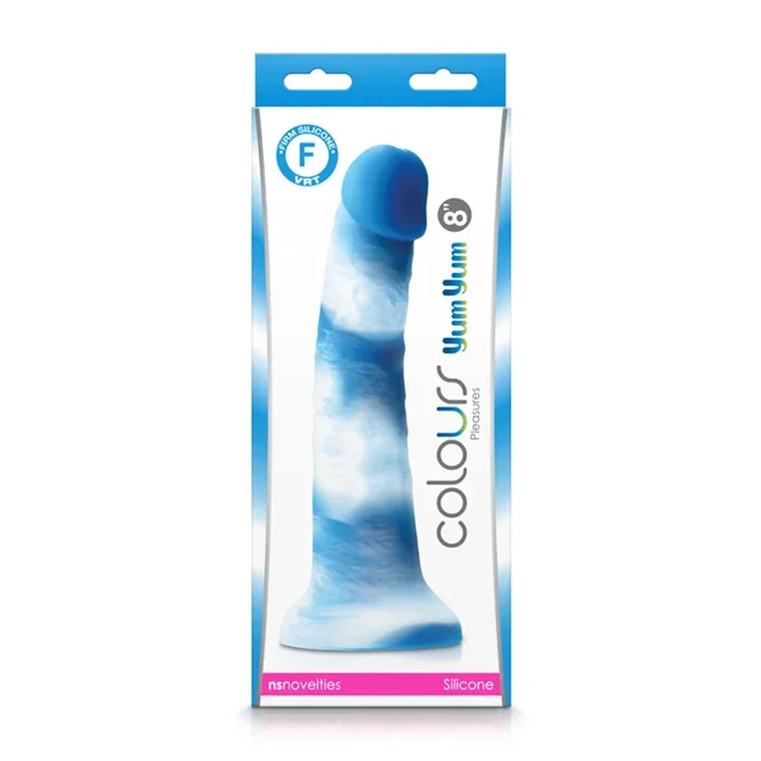 Colours Pleasures Yum Yum 8 inch. Dildo Blue